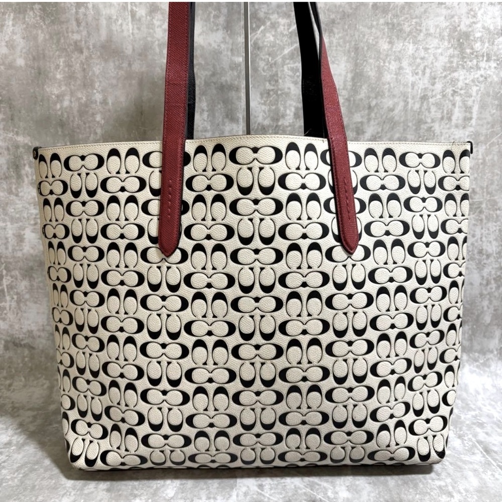 Coach Disney Mickey Mouse Keith Haring Leather Tote Bag